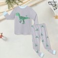 thumbnail image 3 of HCNTES Toddler Boys Shirts Set Dinosaur Print Casual Long Sleeved Round Neck 3D Dinosaur Printed Shirt Long Pants Set Boys Outfits Set 2T 3T 4T 5T 6T 7T 8T, 3 of 7