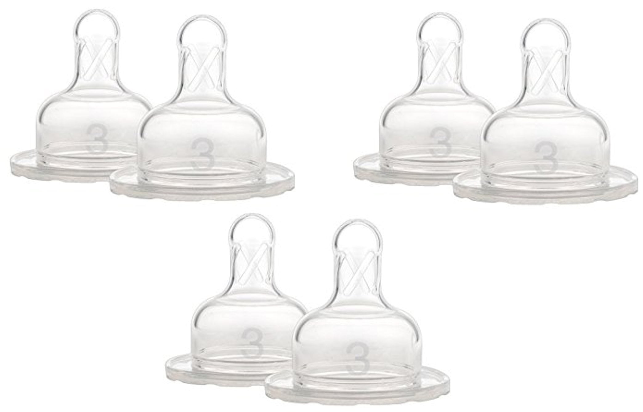 Dr Brown s Natural Wide Neck Nipple Level 3 6m 6 Pack Walmart