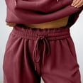 thumbnail image 6 of HKYNLAG Sweats Sets for Women Comfy Hoodie Sweatsuit Sets Long Sleeve Wide Leg Pants Fall Fashion Clothes Deep Red M, 6 of 6