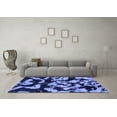 thumbnail image 3 of Ahgly Company Indoor Rectangle Abstract Blue Modern Area Rugs, 2' x 4', 3 of 4