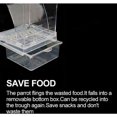 thumbnail image 3 of Comedero automático antisalpicaduras para pájaros, accesorios para jaulas de pájaros, contenedor de comida para periquitos, canarios, cacatúas y pinzones., 3 of 5