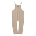 thumbnail image 4 of Women's Loose Jumpsuit With Pockets Baggy Overall Baggy Sleeveless Casual Jumpsuit Straps Playsuit Pants Petite Jumpsuit Romper for Tall Women Pant 111 Jumpsuit Ladies Suit off Shoulder Jumpsuit Women, 4 of 7