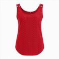 thumbnail image 6 of Kaprioy Womens Summer Tops Womens Tank Tops Eyelet Crew Neck Sleeveless Tops Dressy Casual Flowy Summer Shirts, 6 of 6