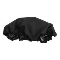 WEUVEB Round Fire Pit Cover for Gas Fireplaces Durable Weather Resistant Black