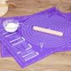 thumbnail image 4 of Alfombrilla de silicona antiadherente para amasar, alfombrilla grande para hornear, 60/50/40cm, para cocina, Pizza, 4 of 4