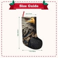 thumbnail image 3 of Lsque 18 Inches Noble Style Bald Eagle Pattern Christmas Stockings Hanging Ornaments,Knitted Xmas Fireplace Hanging Stocking,Holiday Decoration, 3 of 7