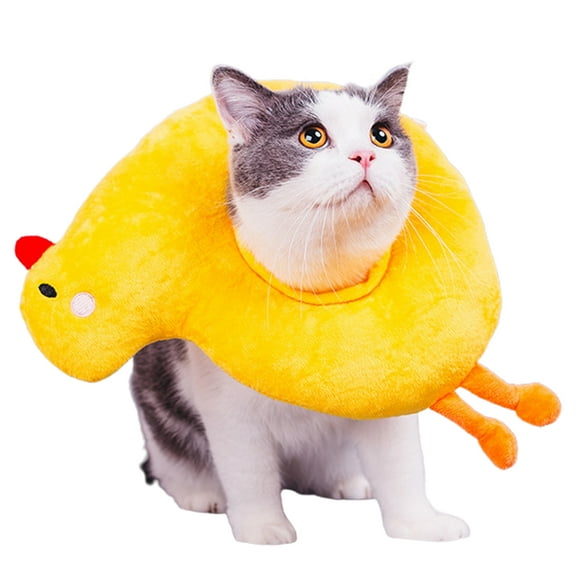Bobasndm Post Surgery Cat Cone, Soft Pet Recovery Cones for Kitten Small Dogs, Anti Licking Wounds, Adjustable E-Collar for Cats, Cute Waterproof Elizabethan Collars