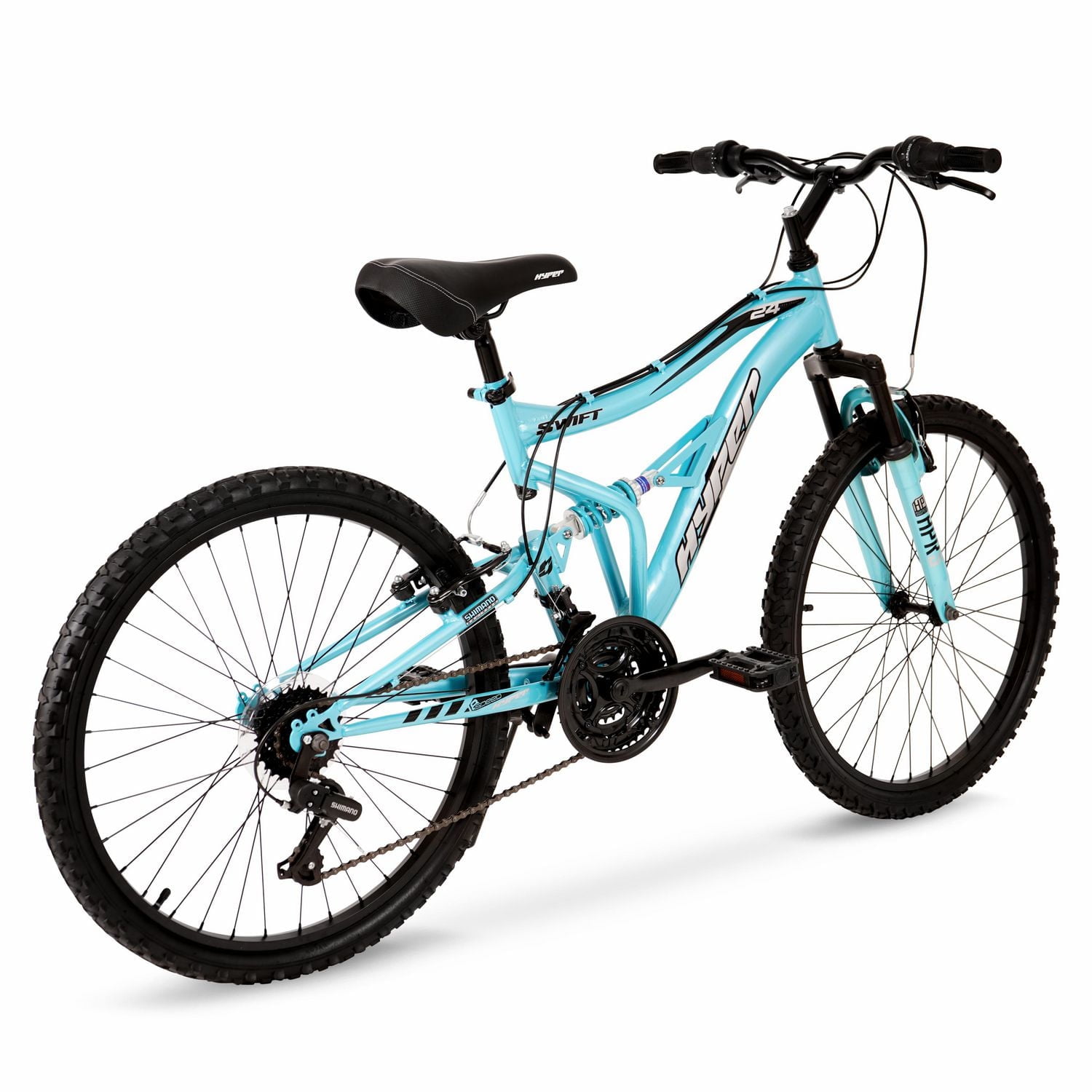 Hyper Bicycles 24" Girl's Swift Mountain Bike for Kids, Blue, 24IN HYPER SWIFT