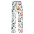 thumbnail image 3 of Easter Plus Size Pajamas for Women Cute Bunny Print Soft Lounge Pants Soft Pajama Lounge Pants Cozy Easter Gifts Pajamas for Women, 3 of 6