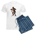 thumbnail image 6 of CafePress - Gruss Vom (Greetings From) Krampus Pajamas - Men's Light Loose Fit Cotton Pajama Set, 6 of 7