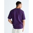 thumbnail image 4 of Free Assembly Striped Relaxed Heavyweight Tee with Short Sleeves, Sizes XS-3XL, 4 of 7