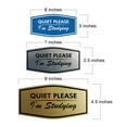 thumbnail image 5 of Signs ByLITA Fancy Quiet Please I'm Studying Sign (Black) - Large, 5 of 6