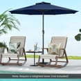 thumbnail image 3 of Topbuy 8.5 FT Patio Umbrella Outdoor Table Umbrella w/ Crank Handle 8 Ribs Navy, 3 of 10