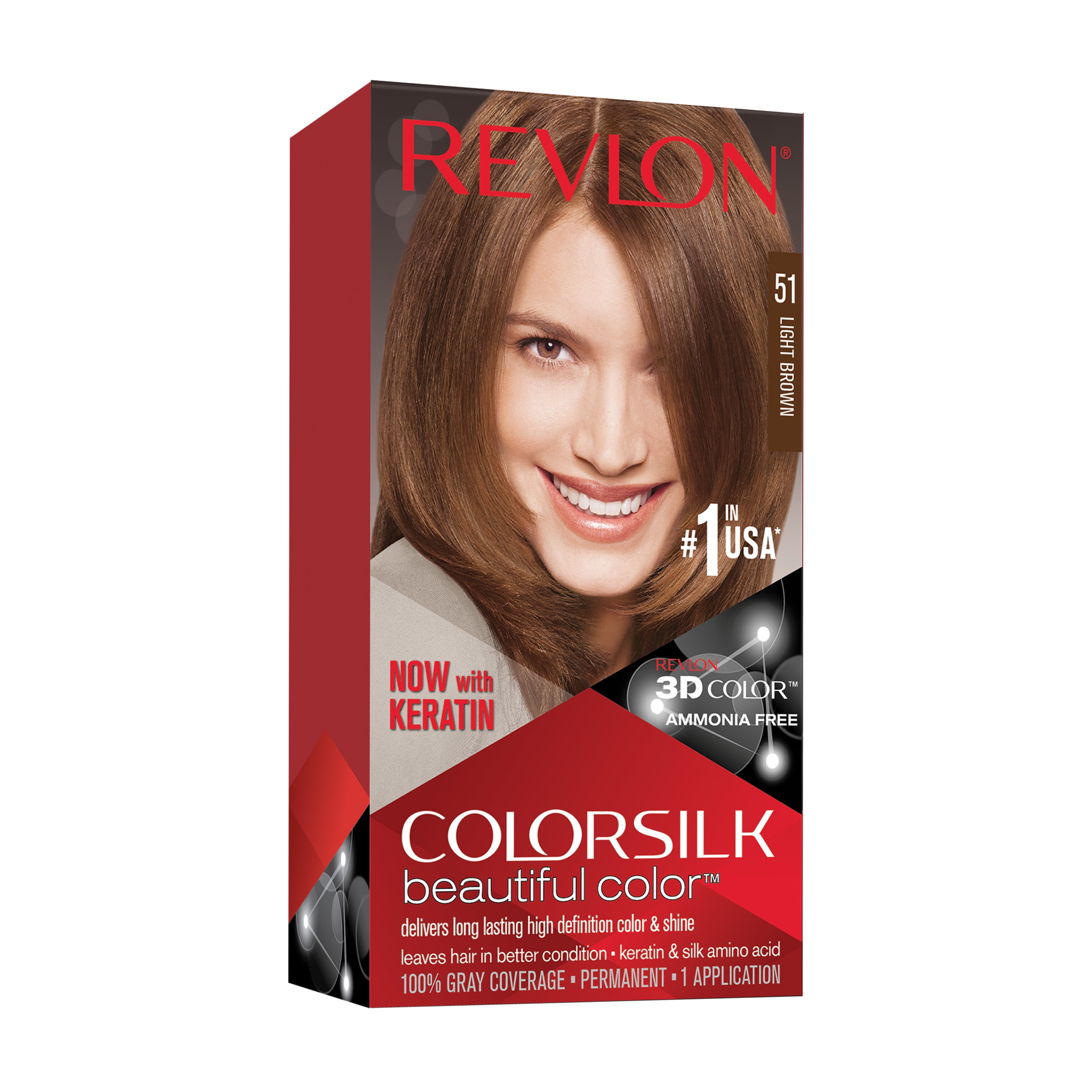 Revlon Colorsilk #51 Light Brown - Walmart.com