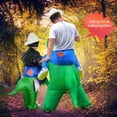 thumbnail image 2 of Disfraz Premium Disfraz de dinosaurio inflable para montar en 3D, disfraz de Halloween, traje de Cosplay (L Ygjytge multicolor Adulto Única para Unisex, 2 of 8
