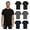 6 Pack Black, Gray, and Navy, variant on BILLIONHATS 6 Pack Men's Solid Colors Cotton T-Shirts Short Sleeve Lightweight Tees, Bulk (Navy Blue, 2X-Large)