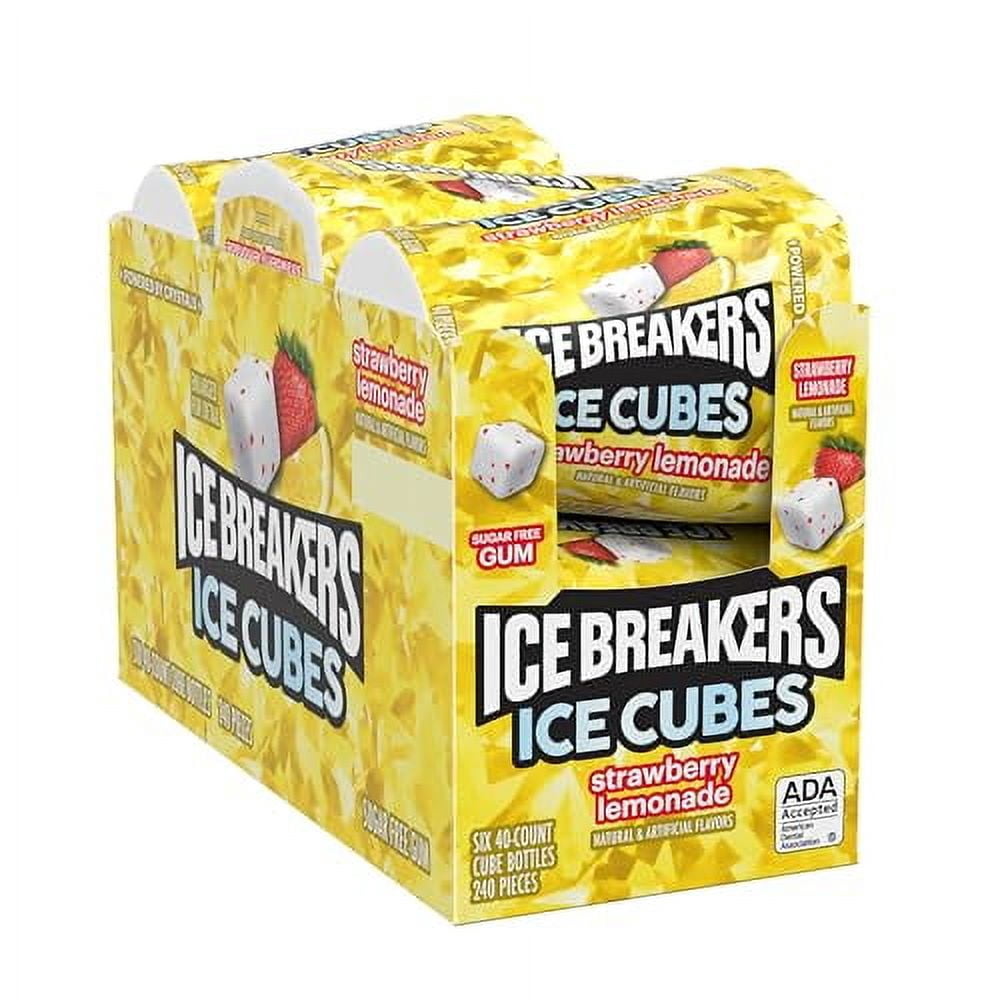 ICE BREAKERS Ice Cubes Fruit Punch Sugar Free Gum Ball Mints (3-Pack, 40 Pieces Each)