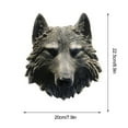 thumbnail image 2 of tzyudk Mount Wall Statue Bust Wolf/Leopard/Bear Head Sculpture For Home Decoration Living Room Bedroom Office Bar Affordable Useful D Resin, 2 of 6