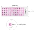 thumbnail image 2 of Uxcell Universal English Keyboard Stickers, Replacement Keyboard Stickers Pink Background W Black Lettering 2Pcs, 2 of 3