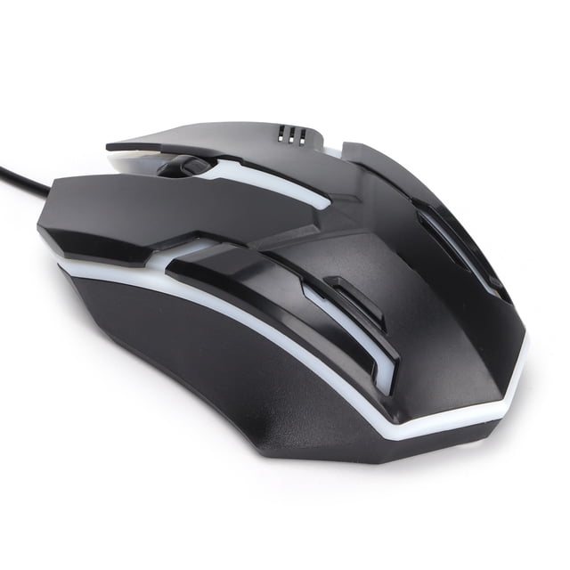 Wired Mouse, Game Sensors Simple Operation Comfortable Hand Feel Computer Mouse Wired For Tablet For Computer Black
