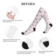 thumbnail image 5 of Lsque Cute Panda Pattern Sport Compression Socks for Men & Women 15-20 mmHg Knee High Nurse Pregnant Running Medical and Travel Athletic, 5 of 6
