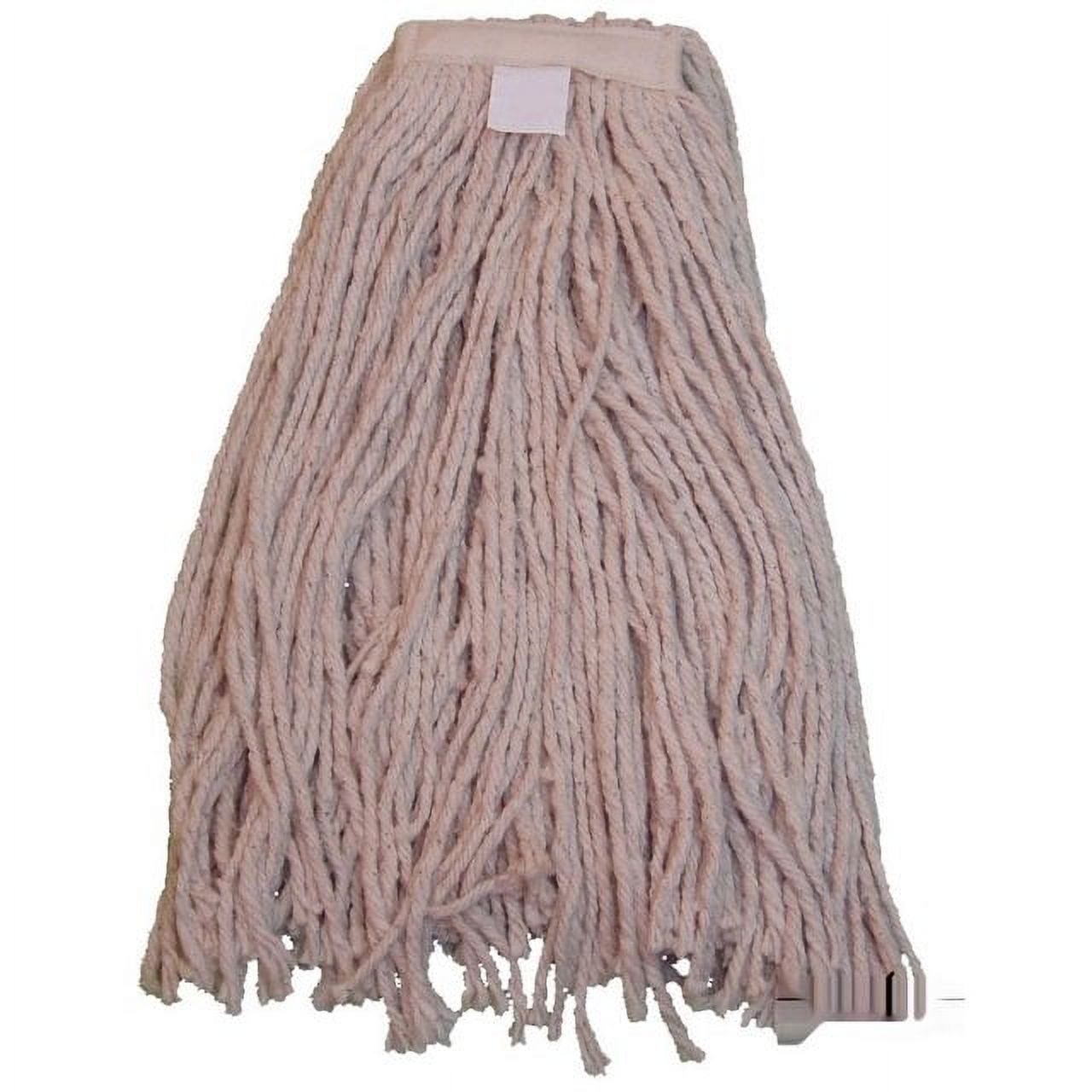 6-Pack Cut End Cotton Mop Heads - 16 Oz, 1.25-Inch Universal Headband, Wet Mop Refills