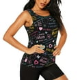 thumbnail image 2 of Balery I love you Mom Camiseta sin mangas estampada ligera para mujer, tops de entrenamiento sin mangas, camisetas de yoga transpirables de secado rápido.-Large, 2 of 7
