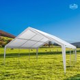 thumbnail image 4 of King Canopy 12x20' & 20x20' 8 Leg Dual Size Expandable Canopy, White (Open Box), 4 of 9