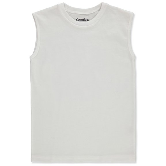 Cookie's Boys' Tank Top Muscle Shirt Color: white Size: 16 - 18