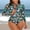 Green-Leaf-Floral, variant on Charmo Women's One Piece Zipper Front Rashguard Swimsuit Floral Surfing Shirt Sun Protection UPF 50+