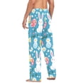 thumbnail image 3 of FORMRS Mens Pajama Pants with Pockets Cotton Sleepwear Lounge Bottoms Sizes S-2XL, Blue Easter Bunny, 3 of 7