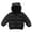 Black, variant on Byoo Toddler Girls Puffer Jacket Solid Hoodie Zip Up Warm Coat Baby Winter Windproof Lightweight Clothes