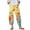 Yellow, variant on TSADFHJI Long Skirts for Women Black Women's Capris Casual Pants Summer Printed Short Cotton Pants Comfortable Loose Pants with Pockets Xl Green