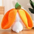 thumbnail image 3 of Strawberry Bunny Stuffed Easter Bunny Reversible Rabbit Ears Plush Stuffed Hide Seek Bunny Toy 7inch, 3 of 5