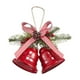 thumbnail image 2 of Christmas Hanging Small Bells Velvet Bow Christmas Tree Pines Cones Scene Decoration Supplies Decoration Small Pendant, 2 of 6