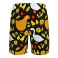 thumbnail image 6 of Disketp Men'S Swim Trunks Hawaiian Breathable Surf Beach Swimsuits Mesh Lining Beach Shorts With Pockets-Farm Goose, 6 of 9