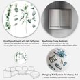 thumbnail image 5 of Designart 'Green Eucalyptus Plant Branches I' Traditional Circle Metal Wall Art 11x11 - Disc of 11, 5 of 5