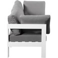 thumbnail image 4 of Meridian Furniture Nizuc Gris Canapé Modulaire d'Extérieur pour Patio, 4 of 9