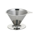 thumbnail image 1 of Filtre à Café en Acier Inoxydable Entonnoir pour Infusion Goutte à Goutte Thé Panier en Maille Métallique Outil Réutilisable Vaisselle de Cuisine, 1 of 8