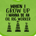 thumbnail image 4 of Inktastic Future Oil Rig Worker Boys or Girls Baby Bib, 4 of 4