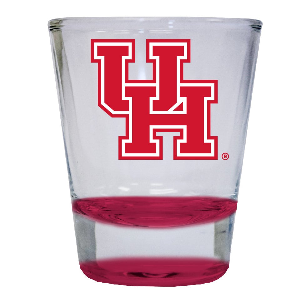 University of Houston 2 ounce Color Etched Shot Glasses