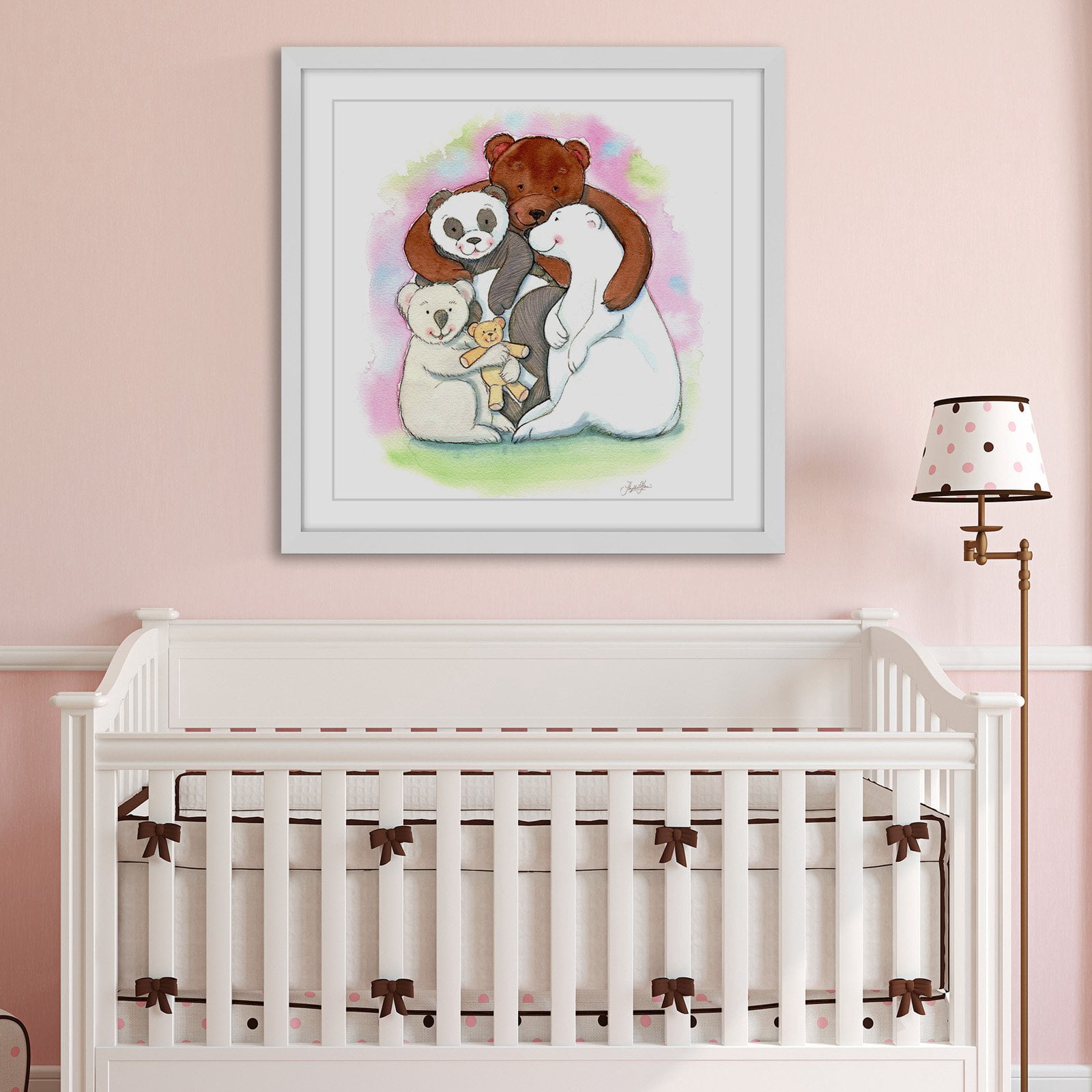Marmont Hill "Bear Hug" by Phyllis Harris Framed Painting Print