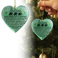 thumbnail image 2 of Acrylic Heart Ornament,Elephant Design Christmas Decor,Pawzity Elephant Ornaments - Elephants Christmas Ornament - Elephants Ornaments for Christmas Tree - Acrylic Hanging Ornament(Green), 2 of 8