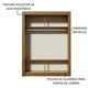 thumbnail image 5 of Ropero Closet Madesa Denver 2 Puertas Corredizas Marrón/Blanco, 5 of 5