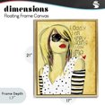 thumbnail image 4 of Stupell Industries Contemporary Today I Am Simply Me Gold Floating Frame Canvas Art, 17 x 21, by Suzanne Millius, 4 of 8