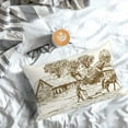 thumbnail image 3 of Salouo Plowed Field With Horses Pattern Pillow Cases,1PC Pillow Covers with Envelope Closure Decorative Pillow Case for Bed Couch,Pillows Not Included-14"x20", 3 of 6