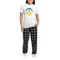 thumbnail image 5 of CafePress - Peace For Ukraine Lover I Stand With Ukrai Pajamas - Women's Short Sleeve Print T-Shirt and Pants Light Cotton Pajama Set, 5 of 7