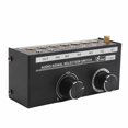 thumbnail image 1 of Audio Signal Switcher, 20-20kHz Response Stable Transmission 6 in 1 Out Audio Selector No Distortion  for DVD CD Player Turntable, 1 of 7