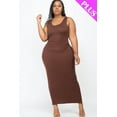 thumbnail image 3 of Maxi Dress for Plus Size in Solid Color, 3 of 11