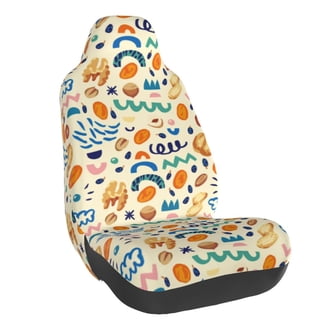 Xoenoiee Blue Rose Print Car Seat Cover – Universal Fit, Stain-Resistant, Easy Install For SUV, Truck & Jeep